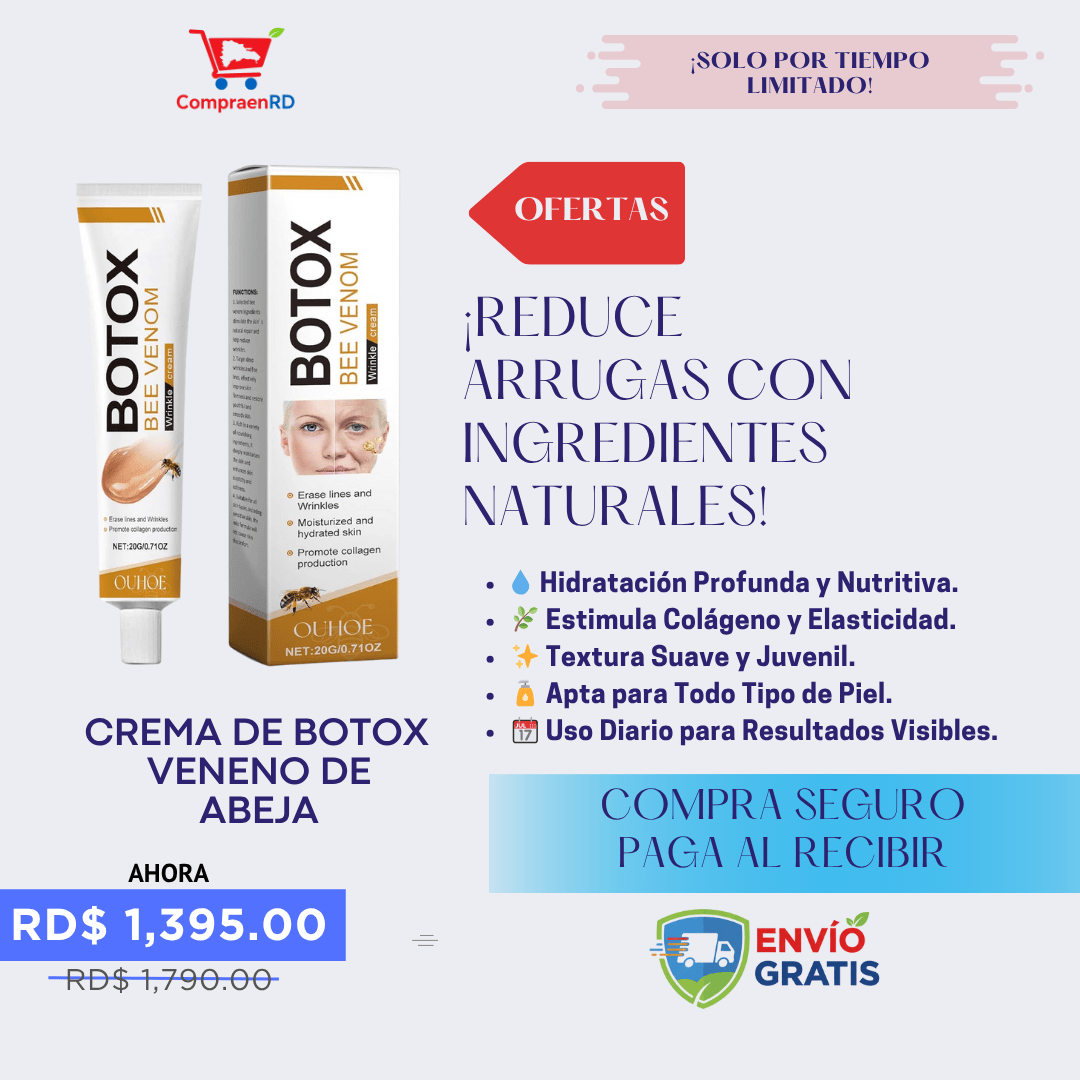 CREMA DE ANTI-EDAD CON EFECTO BOTOX NATURAL
